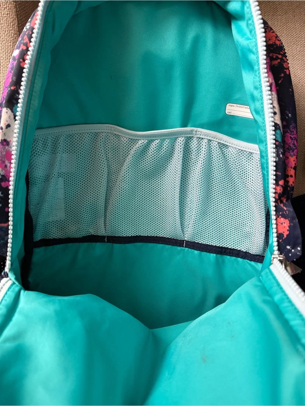 Ivivva Navy Splatter Print Backpack and Lunch Bag Set